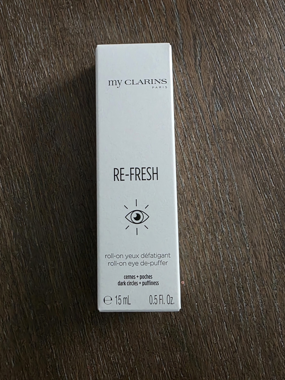 Clarins White Cosmetic Box with Printed Branding
